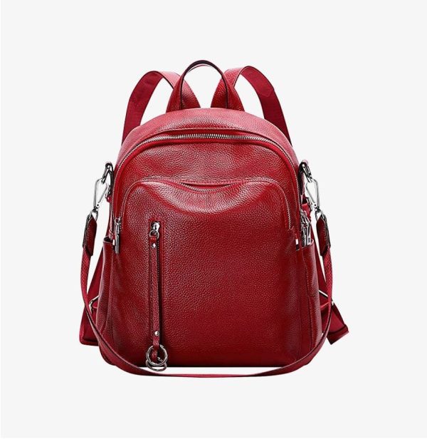 Vintage Leather Backpack - Hình ảnh 2