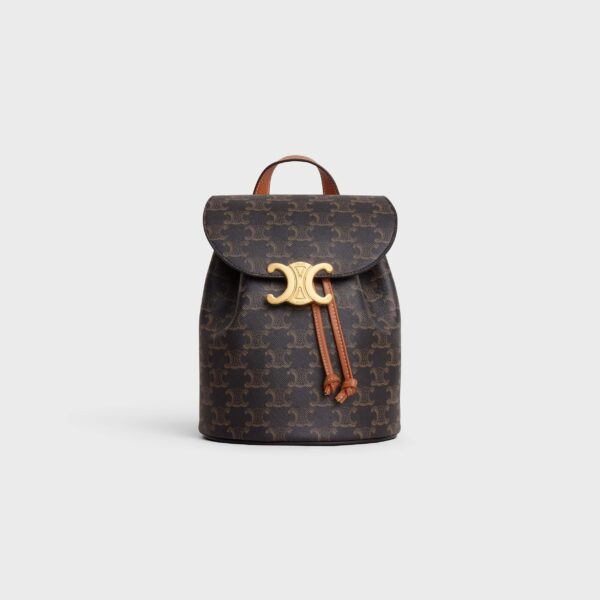 Backpack Celine Bonnie in Triomphe Canvas and Calfskin - Phong Cách Pháp Hiện Đại và Tiện Dụng
