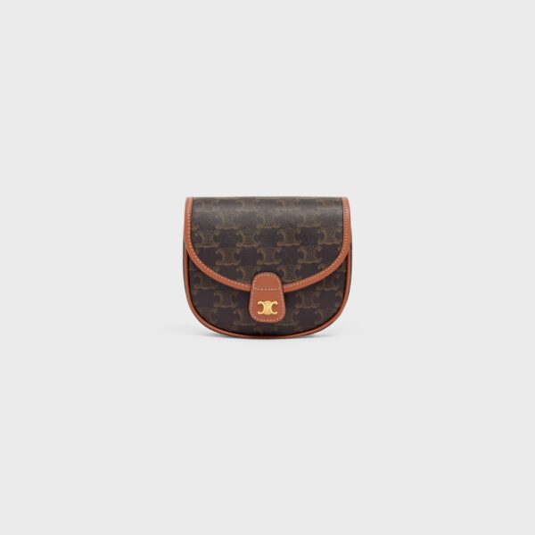 Celine Mini Besace in Triomphe Canvas and Calfskin - Phong Cách Tinh Tế Trong Thiết Kế Nhỏ Gọn