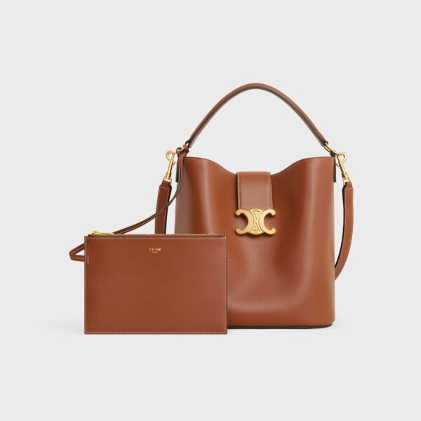 Túi Xách Medium Bucket Louise in Smooth Calfskin