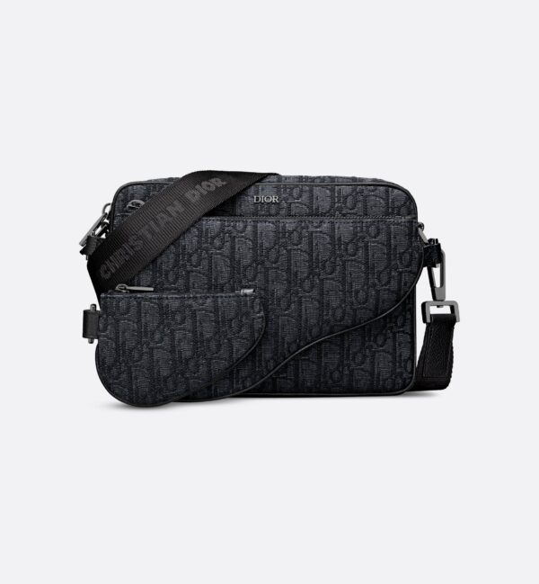 Túi đeo chéo nam Saddle Triple Pouch Beige and Black – Đẳng Cấp Từ Dior