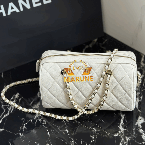 Túi Đeo Chéo Nữ Nel 25p Bowling Speedy Bag Hàng Hiệu Cao Cấp Da Bê Caviar - Mã CN25P09